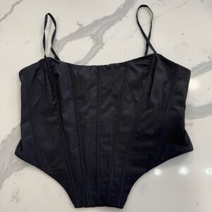 Black Corset Tank Top